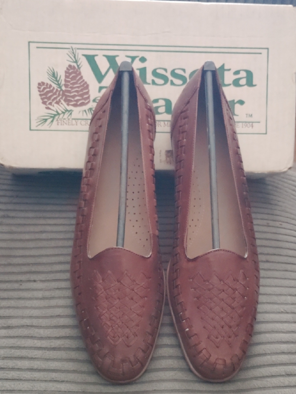 Vintage Wissota Trader Women's Leather Mesh Flats size 10